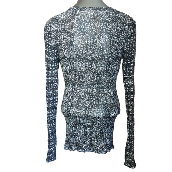 PHILOSOPHY Womens S Patterned Bodycon Long Sleeve Tunic Top Dress - Picture 2 of 4